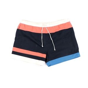 Vintage 80s Streetwear Striped Color Block Shorts